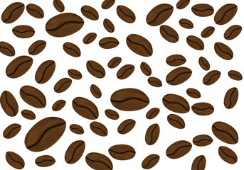 Coffee beans pattern