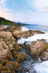 Fototapeta na wymiar Seascape, Montezuma, Costa Rica.