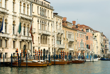 Naklejka premium Grand Canal Scene, Venice, Italy