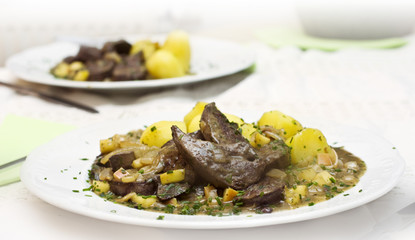 geroestete Leber Wiener Art