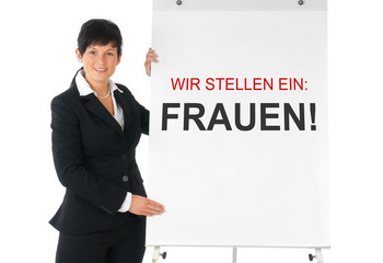 Wir stellen Frauen ein