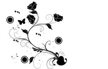 coin floral cercle