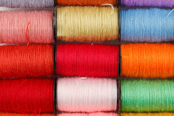 bobbins of lurex thread