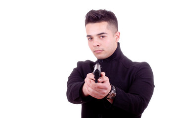 gangster isolated on a white background