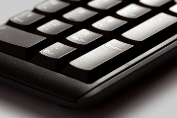 numeric pad of black keyboard