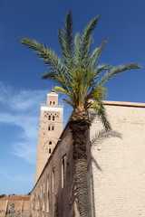 Koutoubia mosque, Marrakech, Morocco, Africa