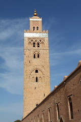 Obraz premium Koutoubia mosque, Marrakech, Morocco, Africa