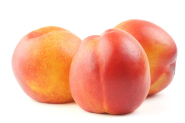Three whole peaches