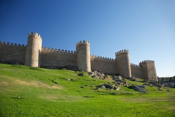 Fototapeta na wymiar four towers of fortification town
