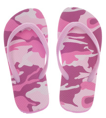 Feminine Camouflage Flip Flop Sandals