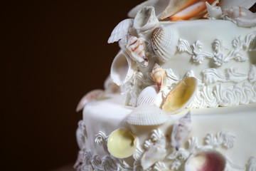 Fototapeta na wymiar Luxury Wedding Cake