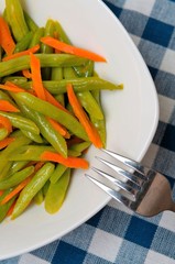 Oriental green bean cuisine