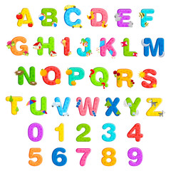 Alphabet and Number Set