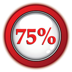 75 PERCENT ICON
