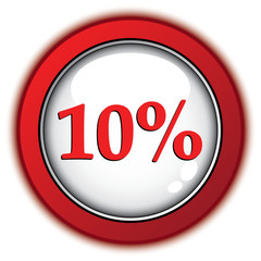 10 PERCENT ICON