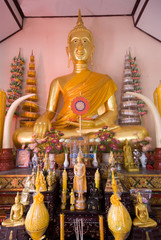 Sitting buddha in Thai church 1.