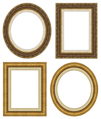 Gold picture frames