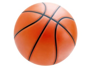 Basketball in a white Background