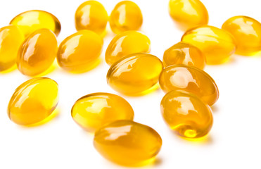 Fototapeta premium rice bran oil capsule