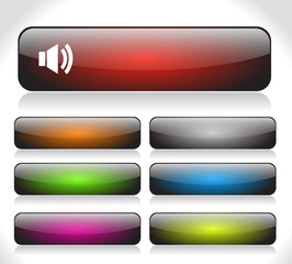 Buttons for web. Vector.