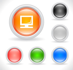 Buttons for web. Vector.