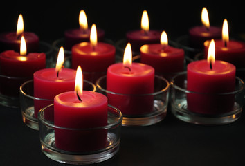 Fototapeta na wymiar Romantic candles background