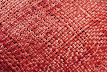 Red wicker texture