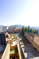 Naklejka premium Alcazaba - Alhambra - Granada - Spanien