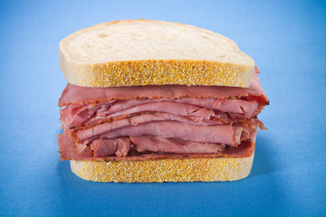 Smoked meat beef sandwich