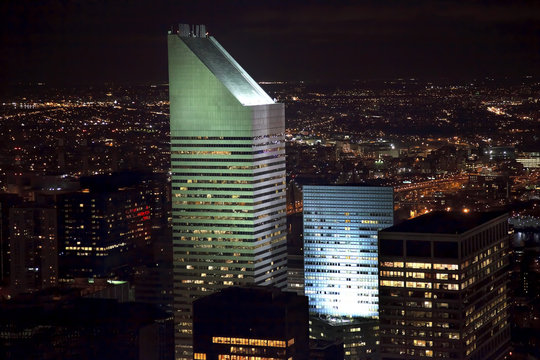 Citicorp Building Skyscraper New York City Night