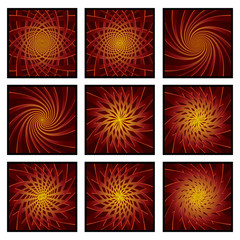 Twirl Burst collection backgrounds vector
