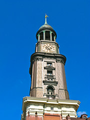 Fototapeta premium St. Michaelis church (known has Michel) in Hamburg, Germany.