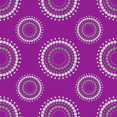 Seamless Circle Purple Background