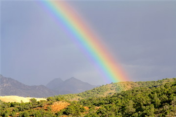 arco iris y temporal