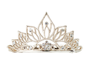 Isolated tiara or diadem on white