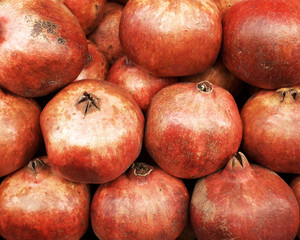 pomegranate closeup, background
