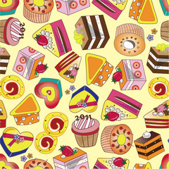 seamless cake pattern