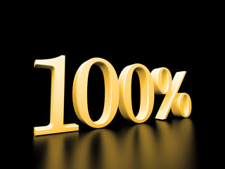 100 percent