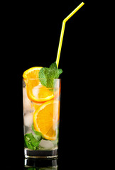 Mojito orange cocktail