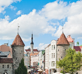 Tallinn. Towers in a fortification