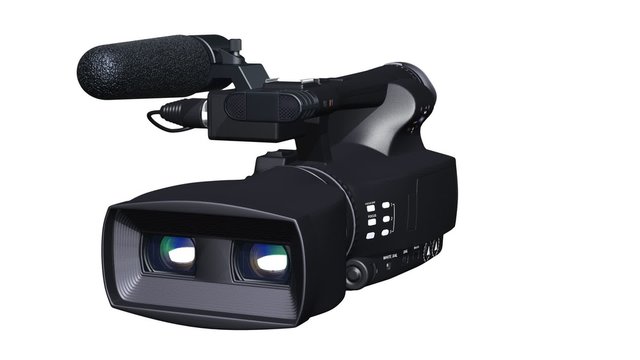 Dual-lensed 3D camcorder