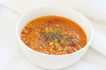 Red lentil soup