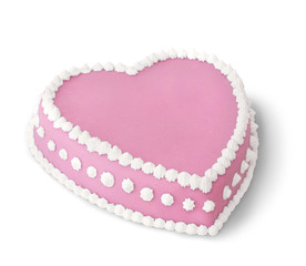 Pink decorated cake