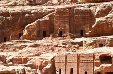 Petra in Jordan - city carved out of the rock