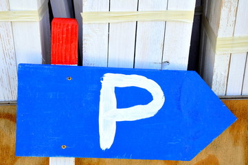 Parkplatzhinweis