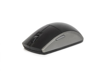 black computer optical mouse isolated