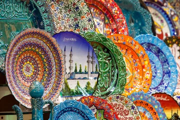 Foto op Canvas Egyptische Bazaar - Istanboel, Turkije © Adam Przezak