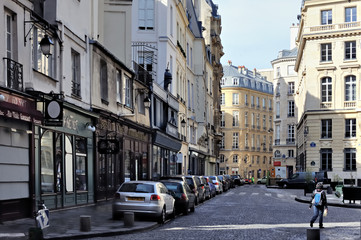 Paris : Place des Petits Pères deuxième arrondissement - obrazy, fototapety, plakaty