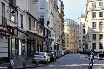 Foto op Canvas Parijs: Place des Petits Pères tweede arrondissement © Yvan Reitserof