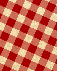 Red picnic fabric